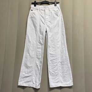 KanCan Women's Mara Ultra High Rise 90s Wide Leg Jeans Size 28 Classic White